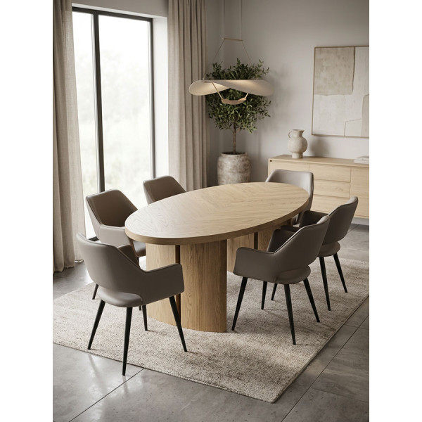 Amber Oval Dining Table